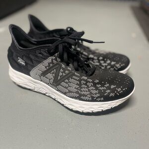 New Balance Fresh Foam Black and White Athletic Shoes